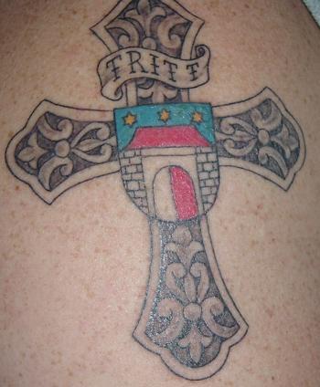 cross with wings tattoo. Cross Wings Tattoo