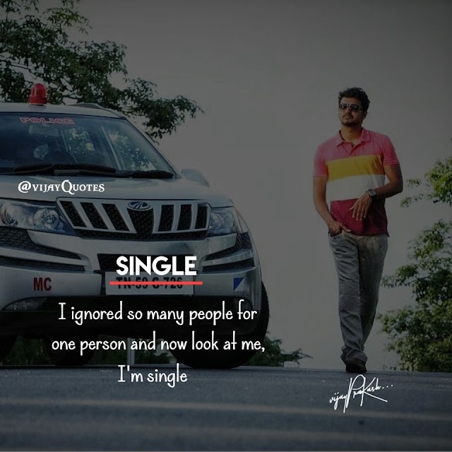 Vijay Single Quotes | Vijay Quotes - Tamil Status Quotes