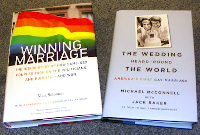 Books on gay marriage activism by Marc Solomon and Michael McConnell with Jack Baker