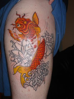 Amazing Art of Thigh Japanese Tattoo Ideas With Koi Fish Tattoo Designs With Image Thigh Japanese Koi Fish Tattoos For Female Tattoo Gallery 5