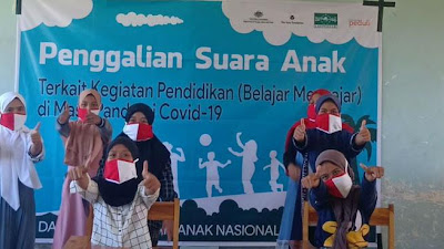 Sambut HAN 2020 SMK Islam Tinggar Bersama Lakpesdam NU Lotim, Gelar Kegiatan Bersama Anak