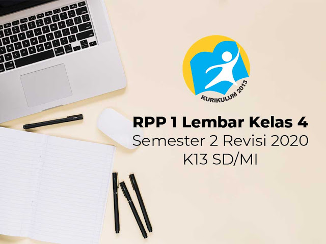 RPP 1 Lembar Kelas 4 Semester 2 Revisi 2020