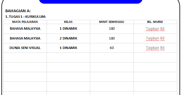 One Stop Academic: Contoh senarai tugas Guru (buku rph)