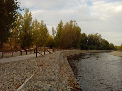 Carril bici junto al Gállego arreglado 