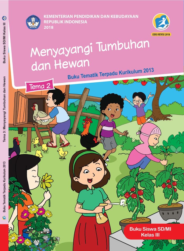 Buku Siswa Tematik SD Kelas III Tema 2 Menyayangi Tumbuhan dan Hewan