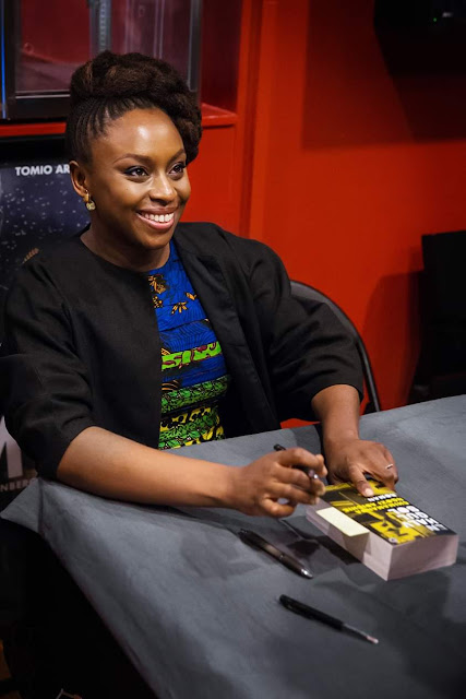 A photo of chimamanda Ngozi adichie