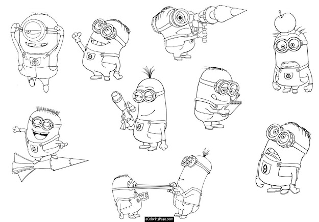 Coloring Pages Minion Coloring Pages Printable