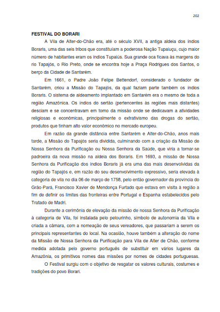 INVENTÁRIO DA OFERTA E INFRAESTRUTURA TURÍSTICA DE SANTARÉM – Pará – Amazônia – Brasil / ANO BASE 2013  - III. ATRATIVOS TURÍSTICOS