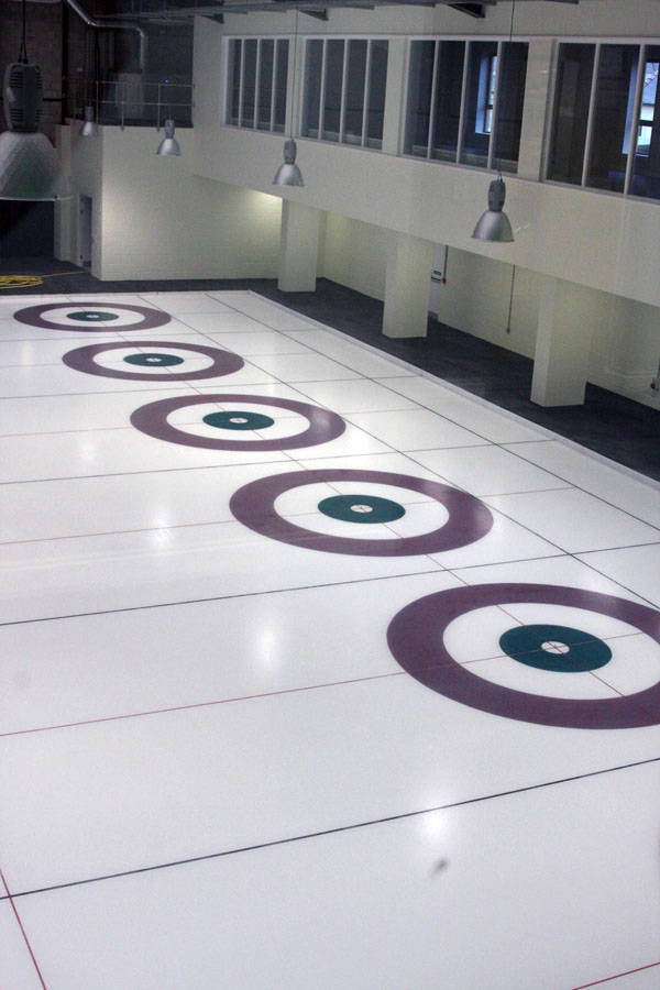 The ice is down and the circles in, as you can see.