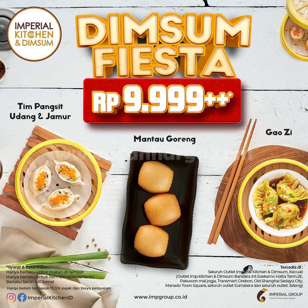 Promo Dimsum Fiesta Imperial Kitchen cuma Rp. 9.999++