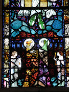 Stained glass window at Honan Chapel, Cork, Ireland