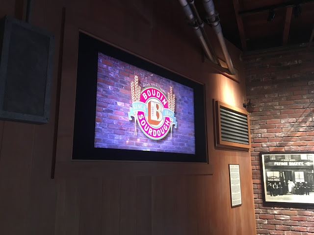 Boudin Sourdough Logo Screen Pacific Wharf Disney California Adventure Disneyland