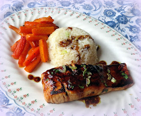 Pan-Seared Salmon with a Sweet & Spicy Asian Glaze