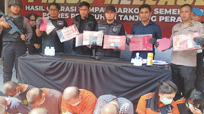 Operasi Semeru Tumpas Narkoba 2023 Polres Pelabuhan Tanjung Perak Berhasil Ungkap 13 Kasus Dan 16 Tersangka Bandar Narkoba