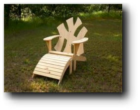 adirondack chair and footrest plans