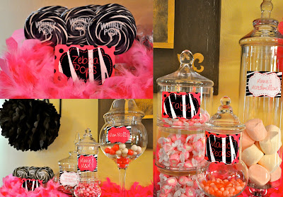 Zebra Wedding Decorations on Customers  Minnie Mouse Hot Pink   Zebra Party   Lilah S 2nd Birthday