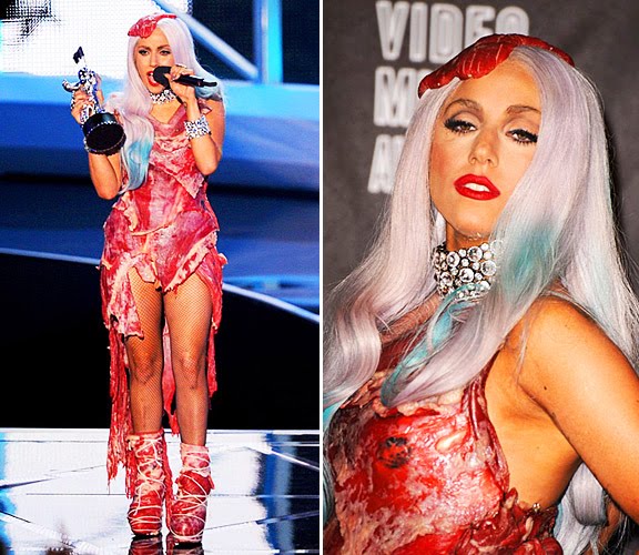 MTV VMA 2010 Lady Gaga Meat