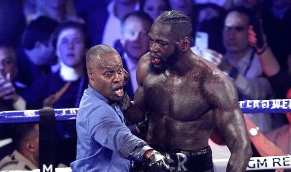 Deontay Wilder Bloodied, Referee