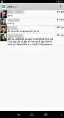 Cloud SMS - Easy Tablet SMS! apk - screenshoot Cloud SMS - Easy Tablet SMS full download
