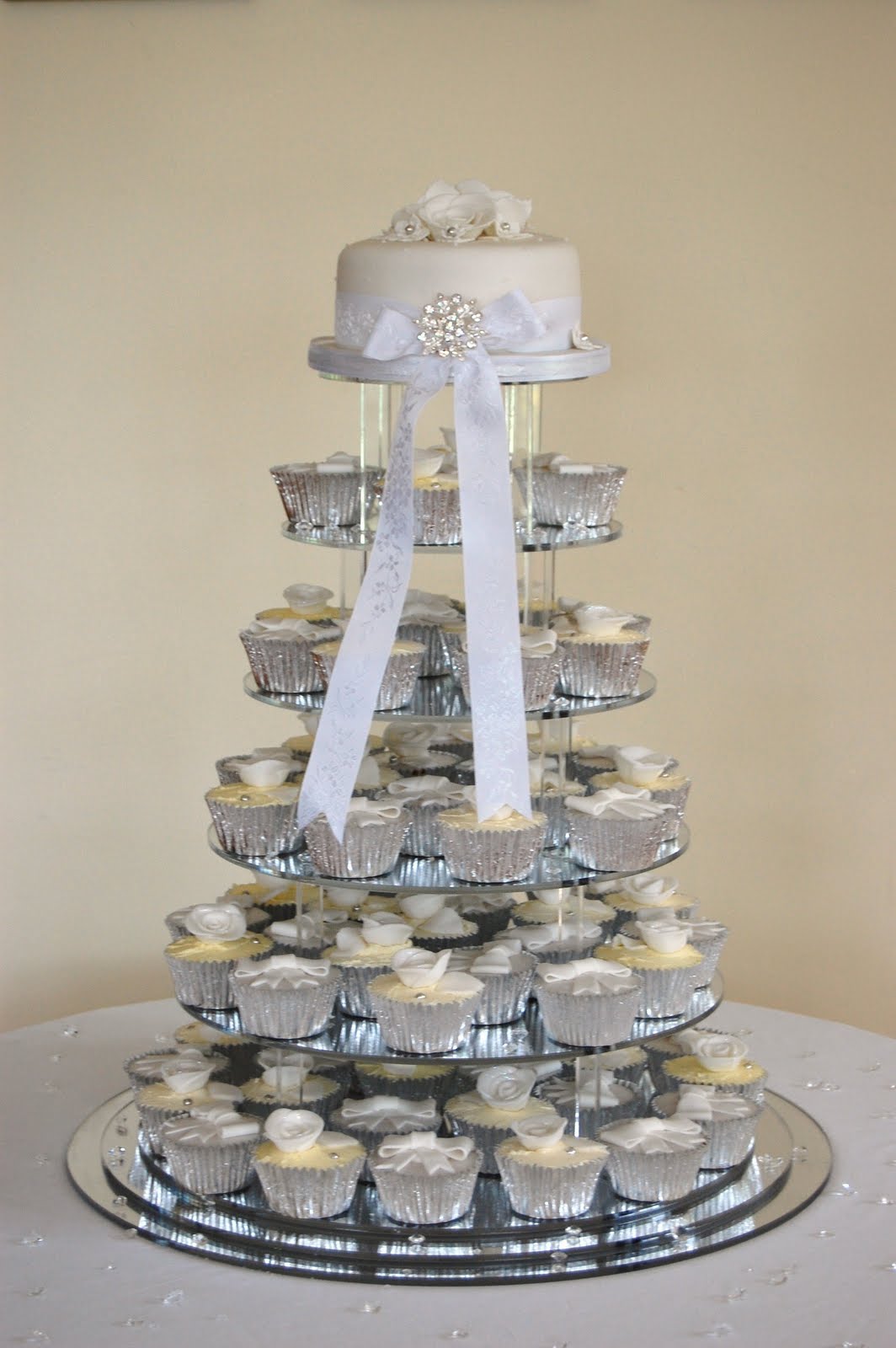 cupcake wedding cake from