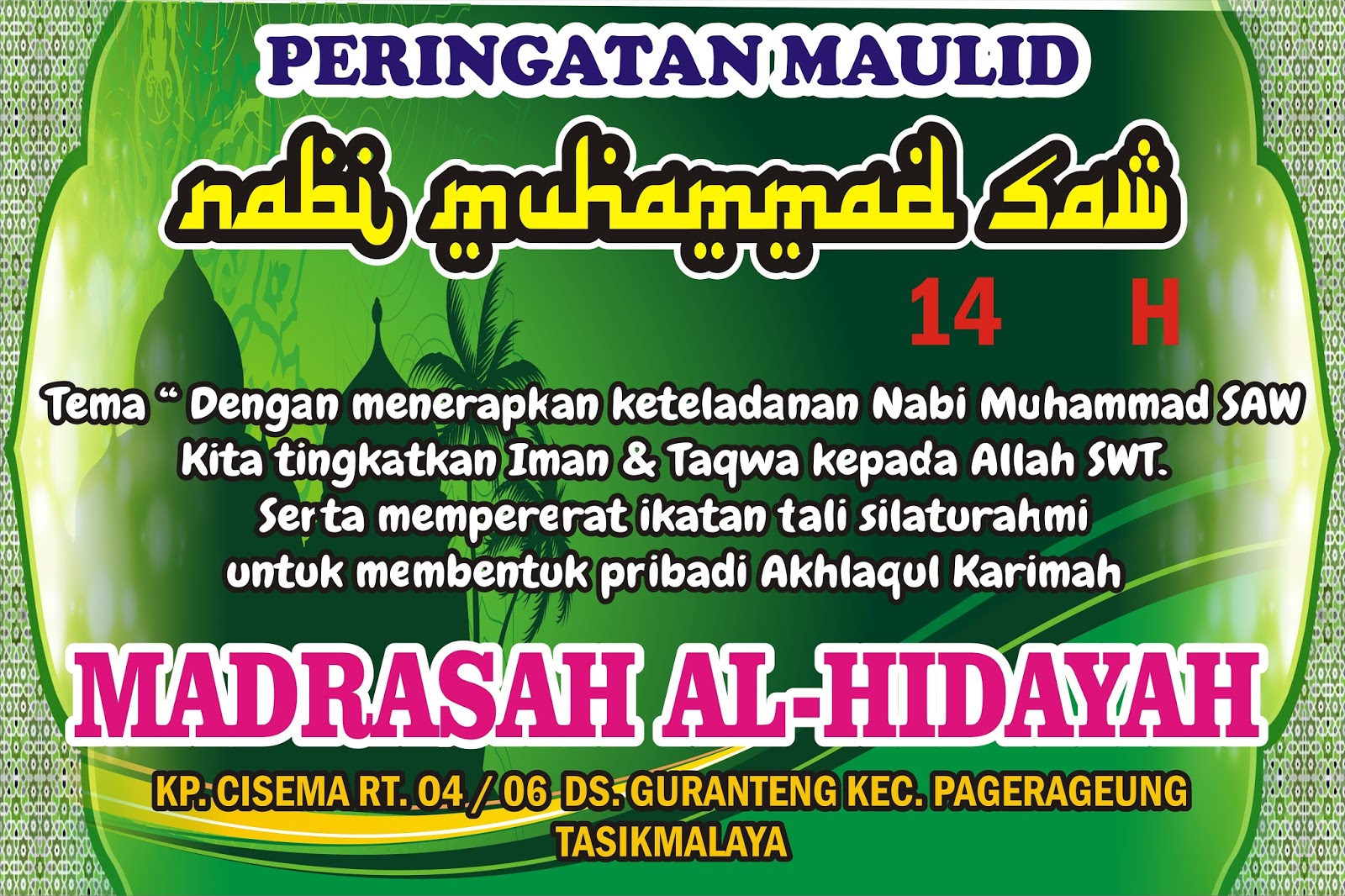 Download Contoh Spanduk Maulid Nabi.cdr  KARYAKU