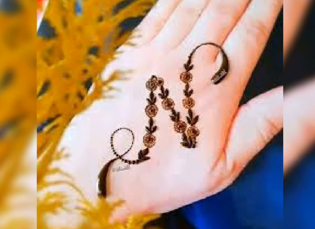 Mehndi designs with N - Mehndi designs with letters - Mehndi designs with letters - NeotericIT.com