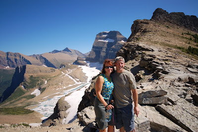 The hike up to Grinnell Glacier overlook from Logan pass is long, but well worth the view