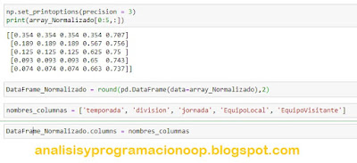 Dataframe normalizado