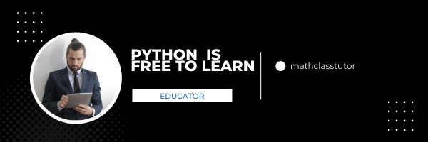 Python  is Free to Learn all