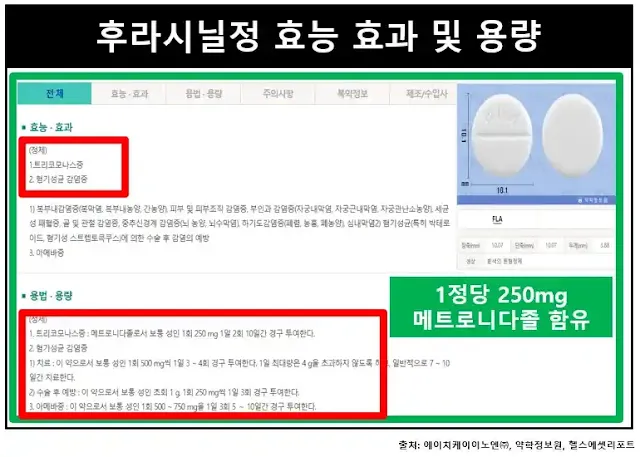 후라시닐정-효능효과