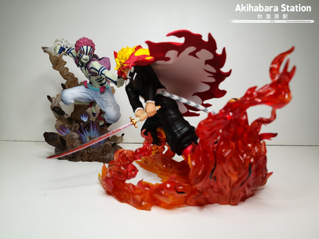 Review de Figuarts ZERO Rengoku Kyojuro Flame Hashira & Akaza Upper Rank Three - Tamashii Nations.