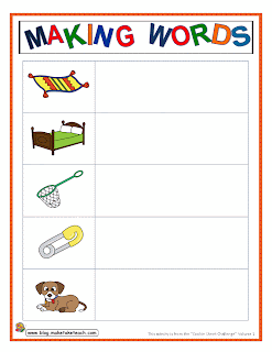 Classroom Freebies Too: Making Words Templates