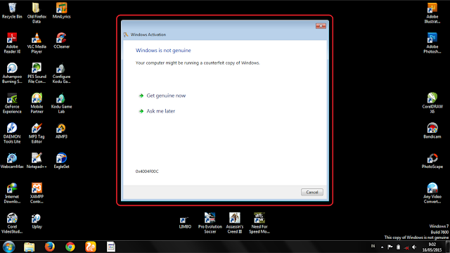 Tentang Mengatasi windows 7 build 7600 This copy of Windows is not genuine