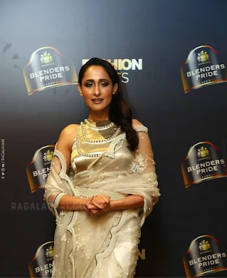 Pragya Jaiswal Saree Stills at Blenders Pride Fashion Nights