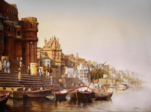Watercolor Paintings By Indian Artist Amit Bhar