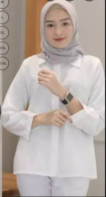 Model Baju Kemeja Kerja Wanita Muslimah Terbaru  √44+ Model Baju Kemeja Kerja Wanita Muslimah Terbaru 2022