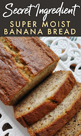 Secret Ingredient SUPER MOIST Banana Bread