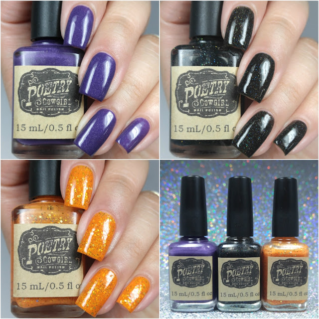 Poetry Cowgirl Nail Polish - Spooky Spirits Halloween 2016 Trio 