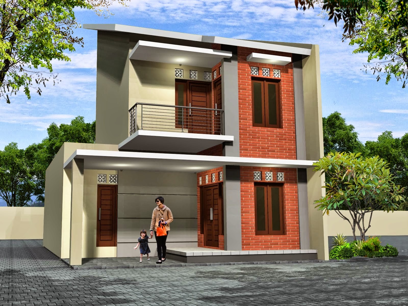 Desain Rumah Minimalis 2 Lantai Dan Biaya Gambar Foto Desain Rumah