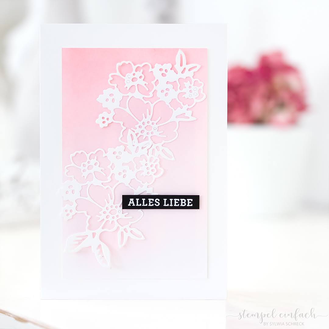 Alles Liebe-Karte mit Blumen