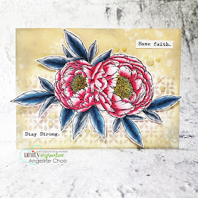 ScrappyScrappy: Brand NEW release by Unity Stamp - Peony Hugs #scrappyscrappy #unitystampco #cardmaking #stamp #papercrafting #handmadecard #distressoxide #stencil #copicmarkers #peonyhugs #gracielliedesign #floralart #peonystamp #nuvoglitterdrop #timholtzstencil #peony