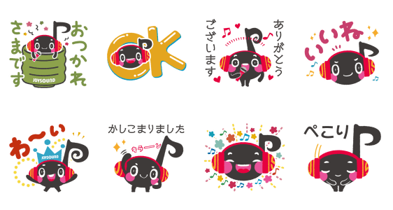 JOYSOUND official Joyonpu stickers