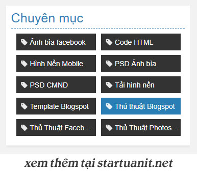 Tạo tiện ích nhãn 2 cột đẹp cho blogspot