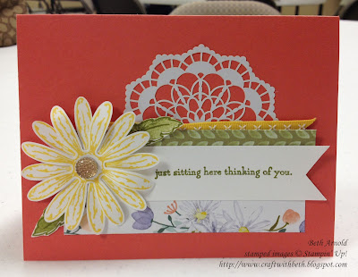 Craft with Beth: Daisy Delight, Daisy Punch, Sitting Here, Thank You Card, Delightful Daisy Designer Series Paper DSP