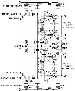 TDA2005 2 X 20 Watt Power Amplifier