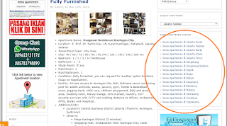 lokasi penyewaan apartemen