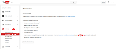Tutorial Cara Mendaftar Adsense via Youtube 2015
