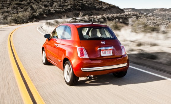 Fiat 500 Lounge Interior. Fiat 500 Lounge Red.