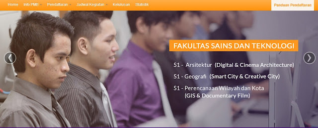 daftar fakultas sains dan teknologi amikom