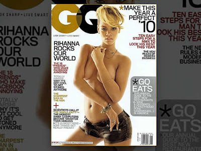 Rihanna faz topless na revista GQ